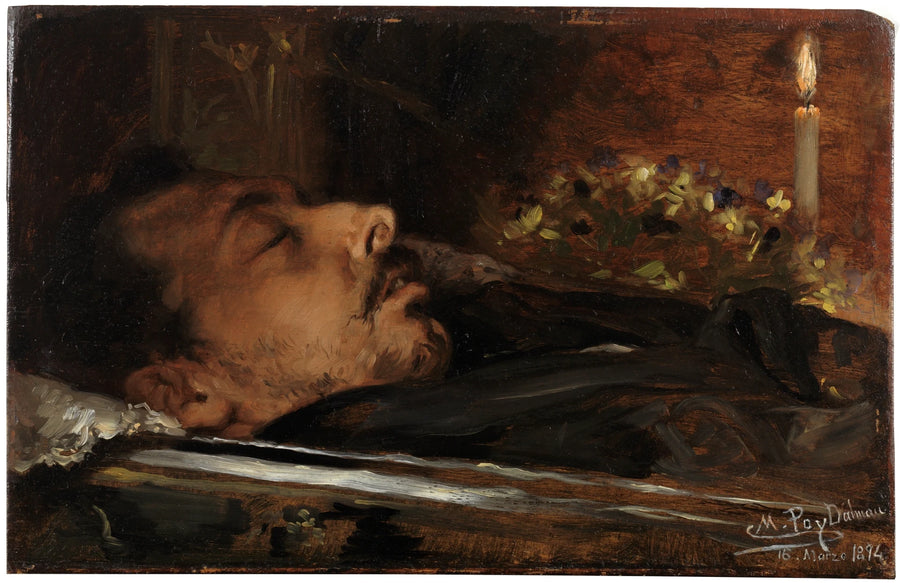 Portrait mortuaire du peintre Joaquín Araujo - Manuel Poy Dalmau