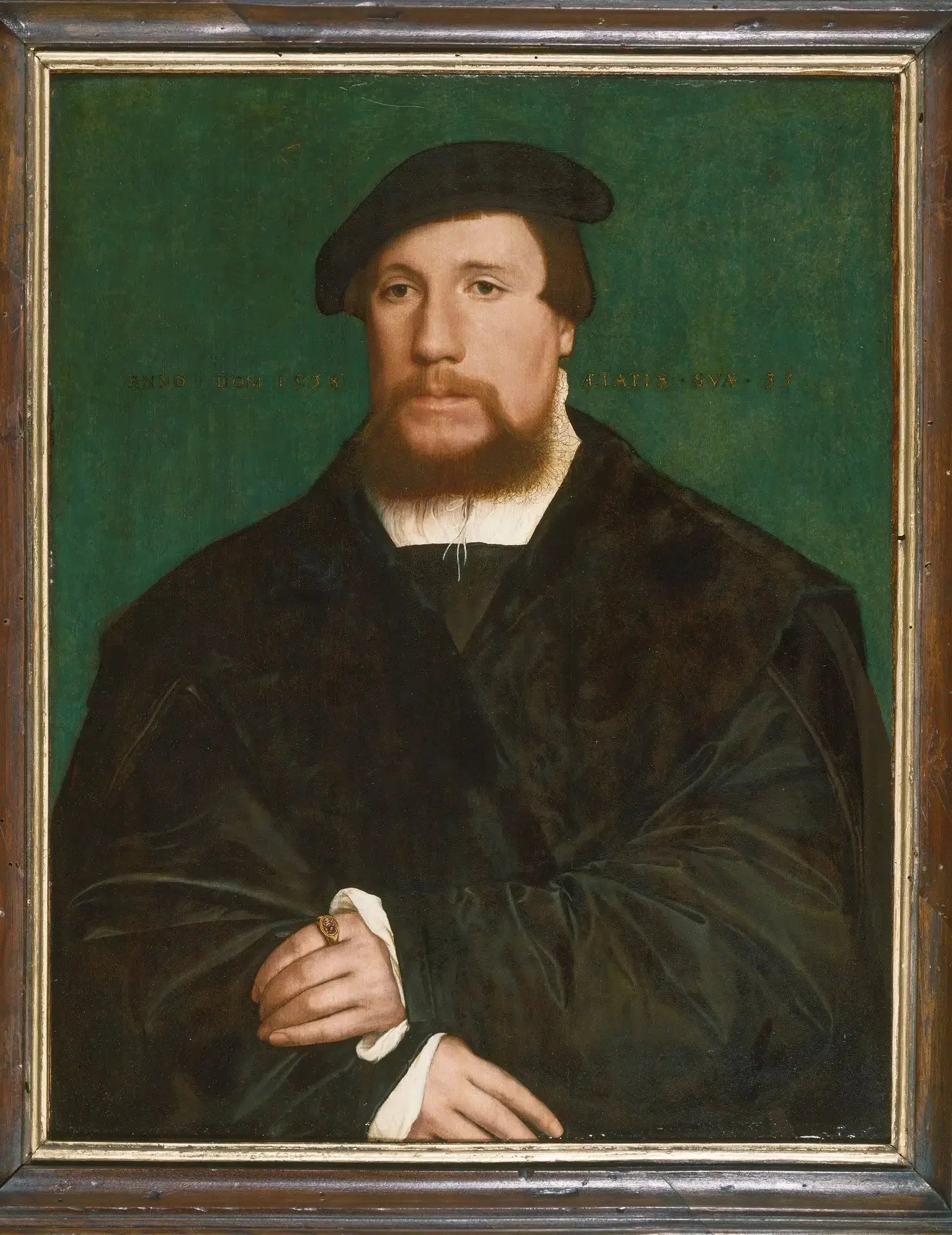 Portrait of a Hanseatic Merchant - Hans Holbein le Jeune image 1 reproduction artisanale de tableau