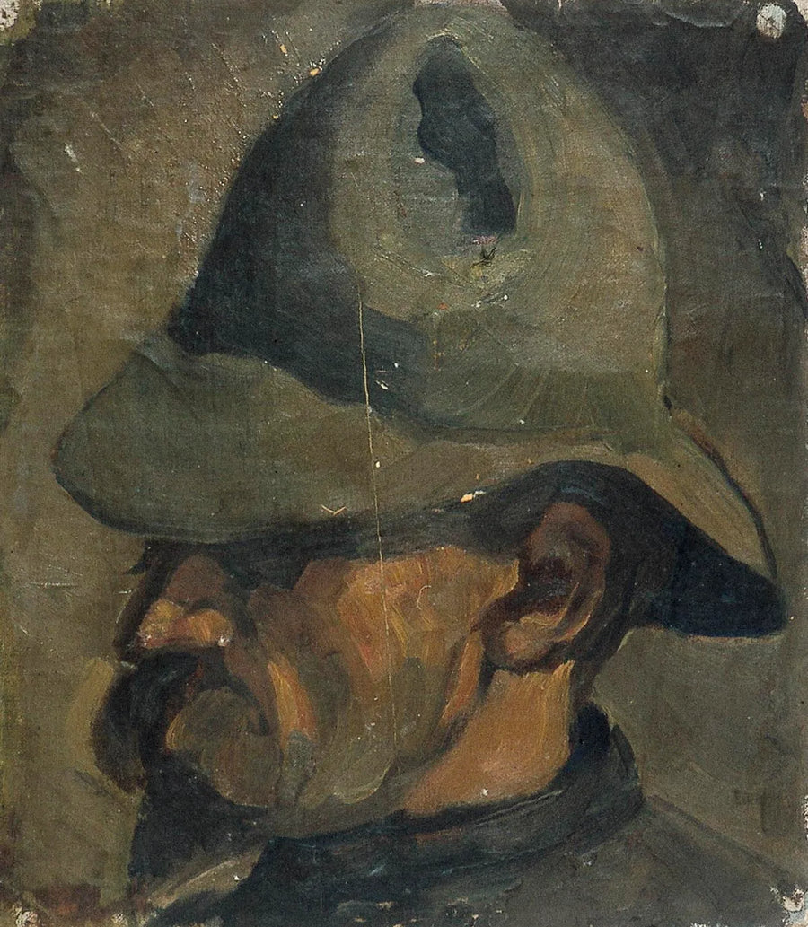 Portrait of a Man with a Hat - Theo van Doesburg
