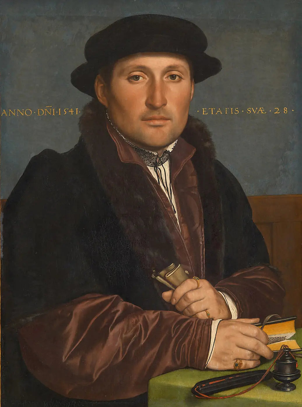 Portrait of a Young Merchant - Hans Holbein le Jeune image 1 reproduction d’œuvre d’art à l’huile