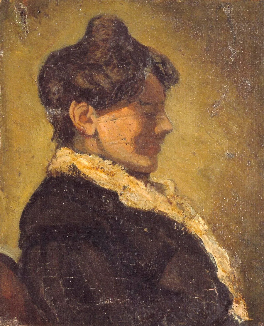 Portrait of Agnita Feis in Profile - Theo van Doesburg