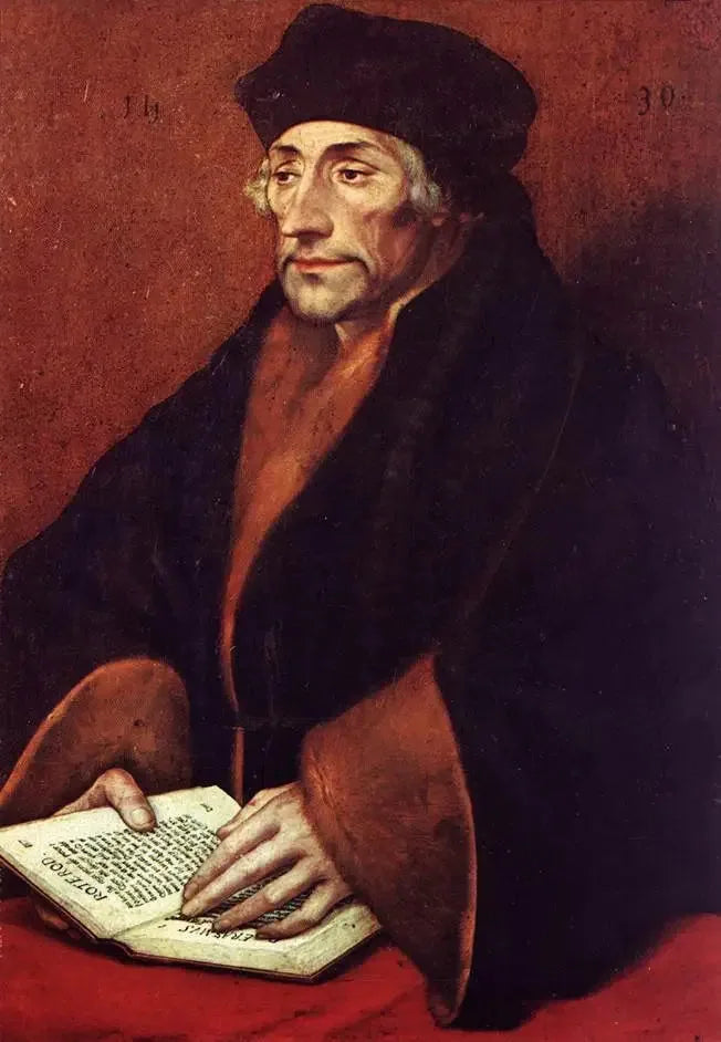 Portrait of Desiderius Erasmus (1466-1536) - Hans Holbein le Jeune image 1 reproduction de peinture à l’huile