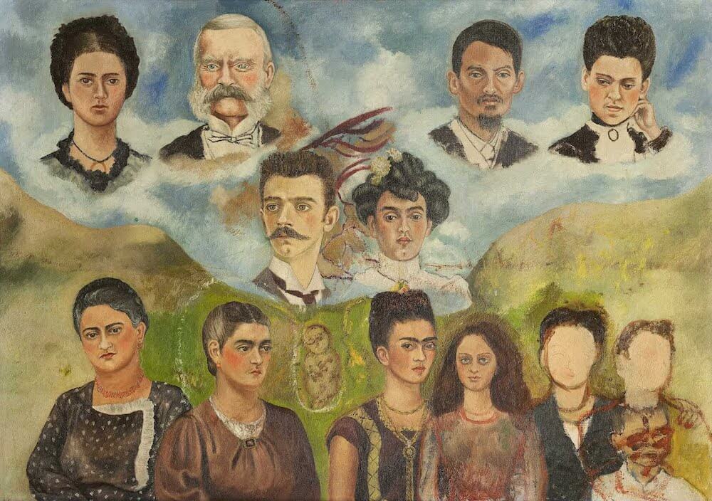 Portrait de la famille de Frida - Frida Kahlo image 1 reproduction de peinture à l’huile
