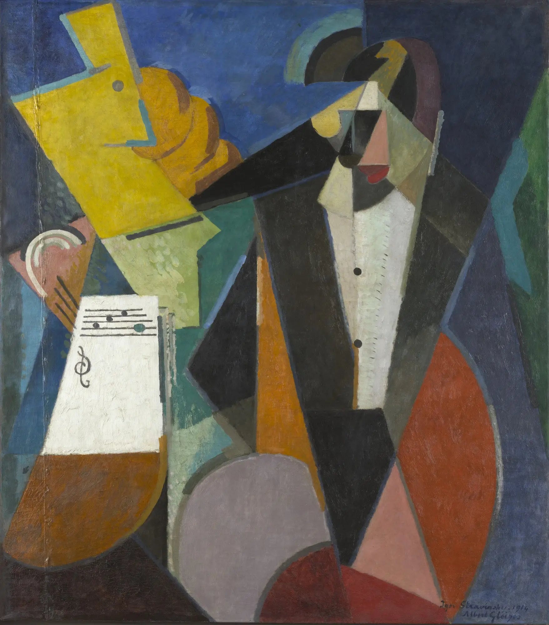Portrait of Igor Stravinsky - Albert Gleizes image 1 copie de tableau peinte à la main