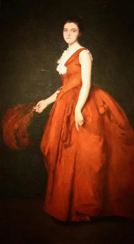 Portrait of Madame T - Edmund Charles Tarbell image 1 copie peinte à la main à l’huile