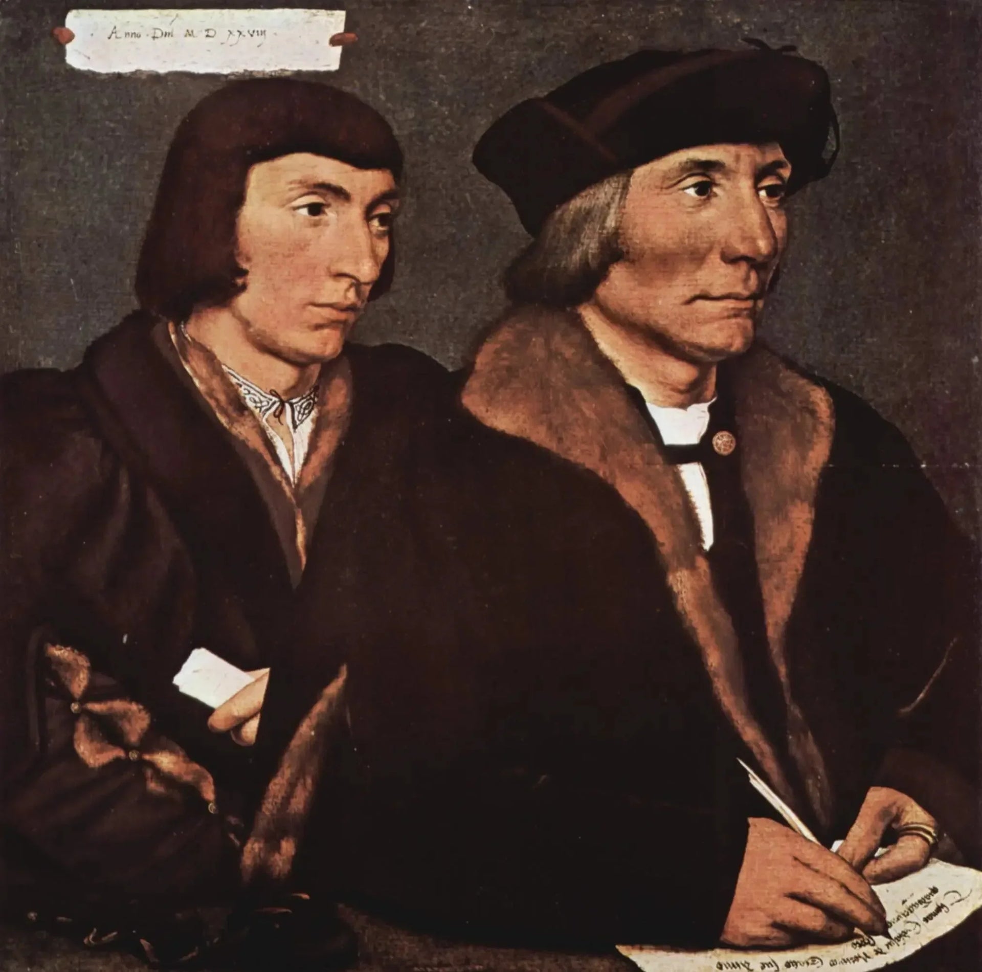 Portrait of Thomas Godsalve and his Son John - Hans Holbein le Jeune image 1 tableau peint à l’huile sur toile