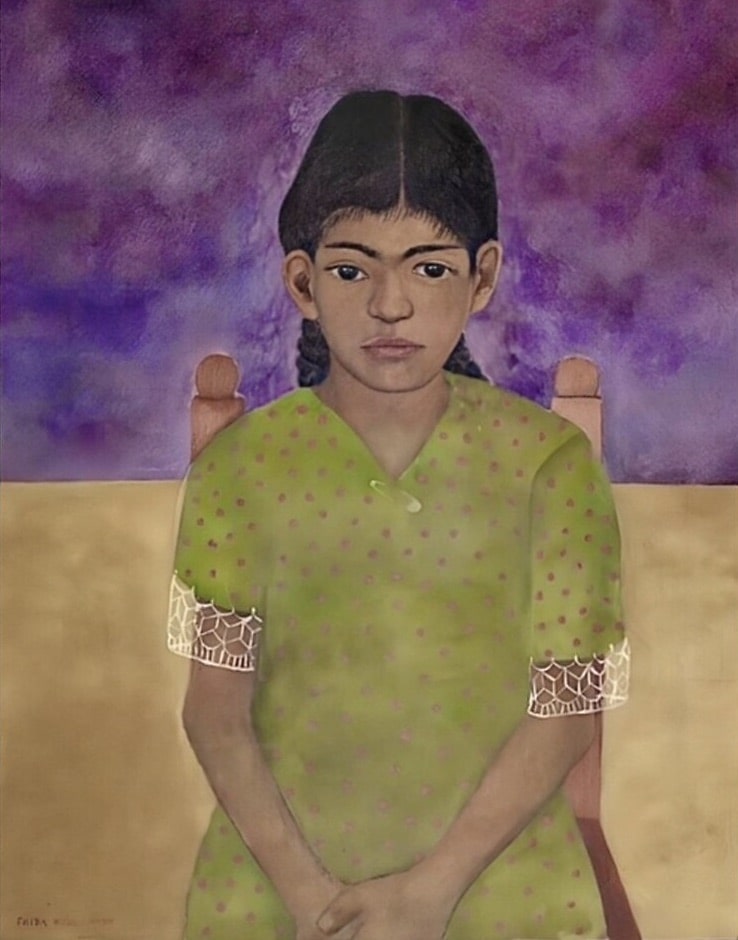 Portrait de Virginia (petite fille) - Frida Kahlo