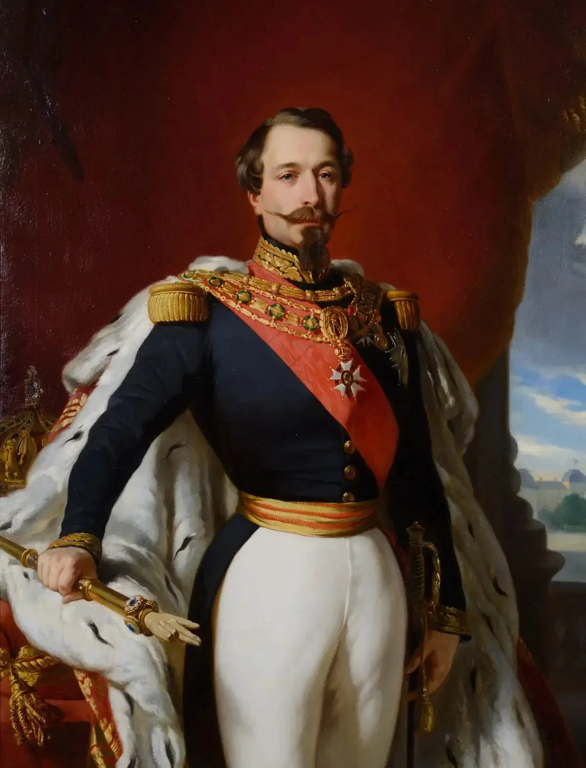 Portrait officiel de Napoléon III - Franz Xaver Winterhalter image 1 tableau peint à l’huile sur toile