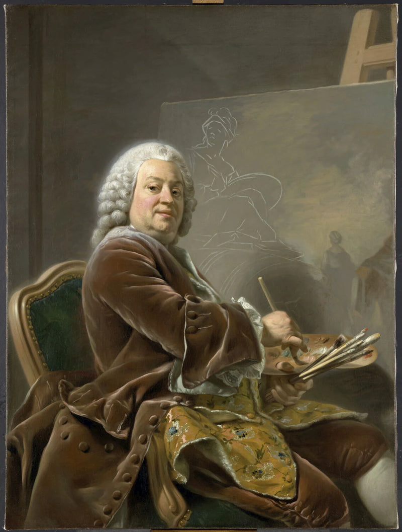 Portrait du peintre Étienne Jeaurat (1699-1789) - Alexandre Roslin