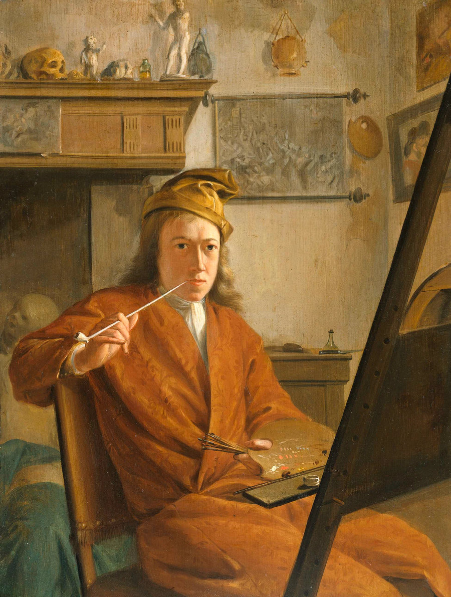 Portrait d'un peintre, peut-être le peintre lui-même - Aert Schouman