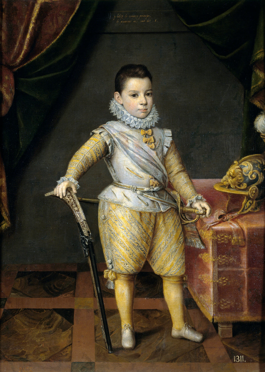 Portrait de Philippe Emmanuel de Savoie (1586-1605), cinq ans - Jan Kraeck