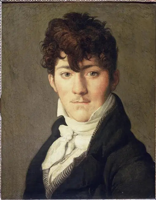 Portrait prédit d'Auguste François, peintre et officier de marine - Jean-Auguste-Dominique Ingres image 1 reproduction artisanale de tableau