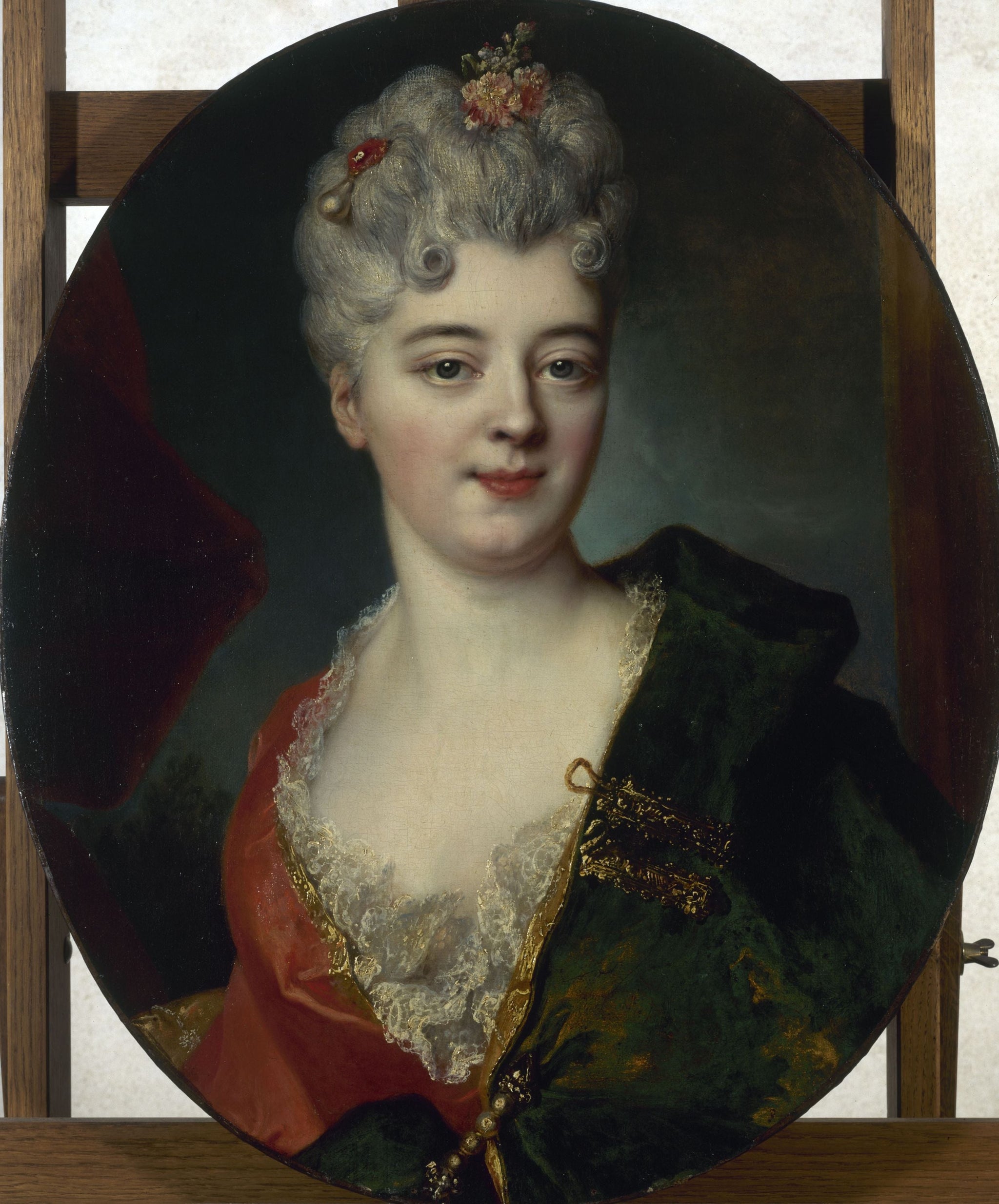 Portrait prés d'Elisabeth Delpech, marquise de Cailly - Nicolas de Largillière image 1 reproduction de peinture à l’huile