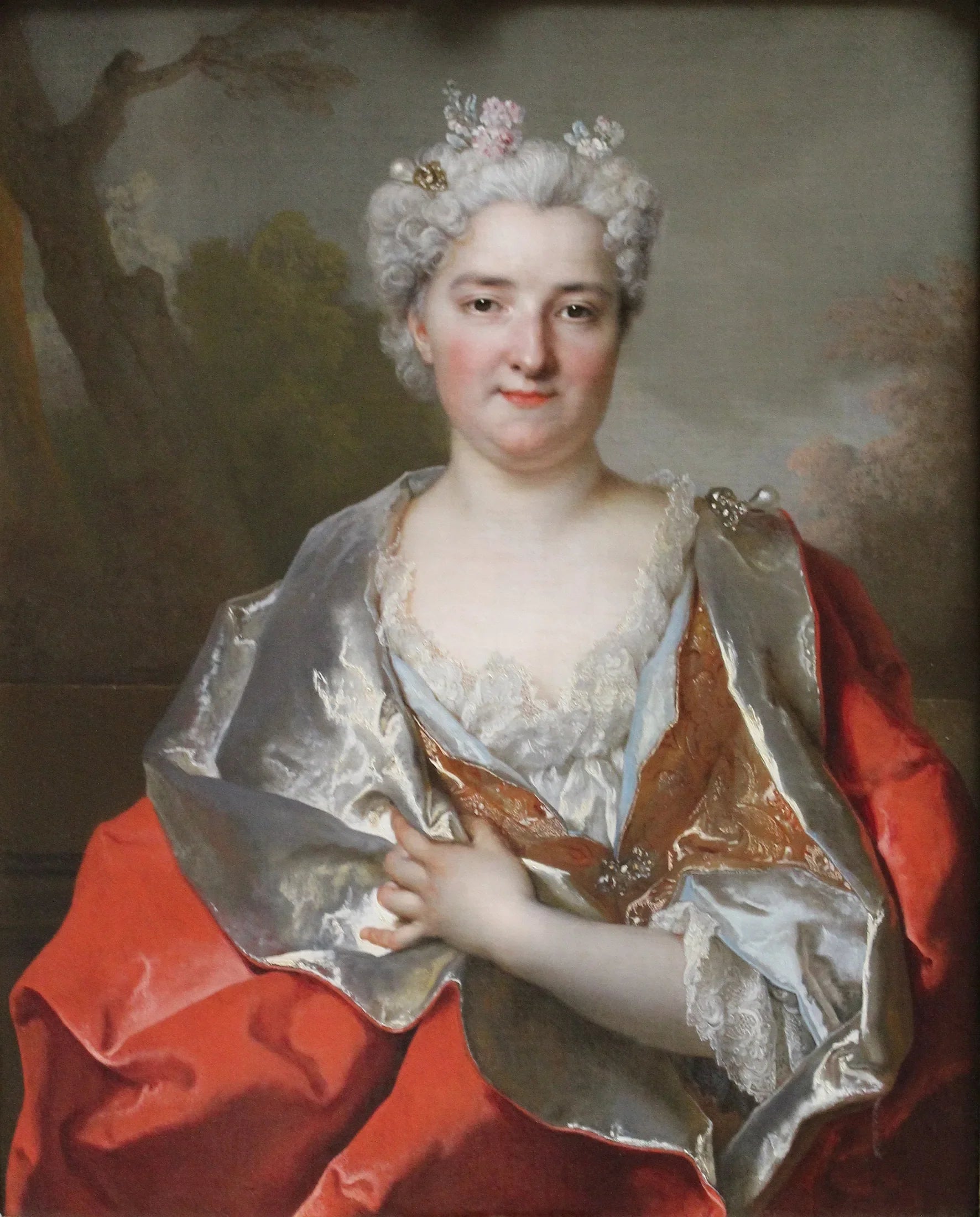 Portrait présomptif d'Anne Thérèse de Marquenat de Courcelles - Nicolas de Largillière image 1 reproduction artisanale de tableau