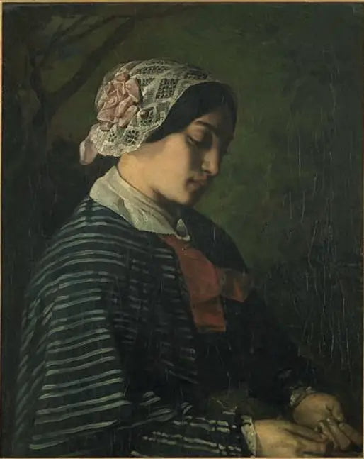 Portrait présomptif d'une jeune fille d'Ornans - Gustave Courbet
