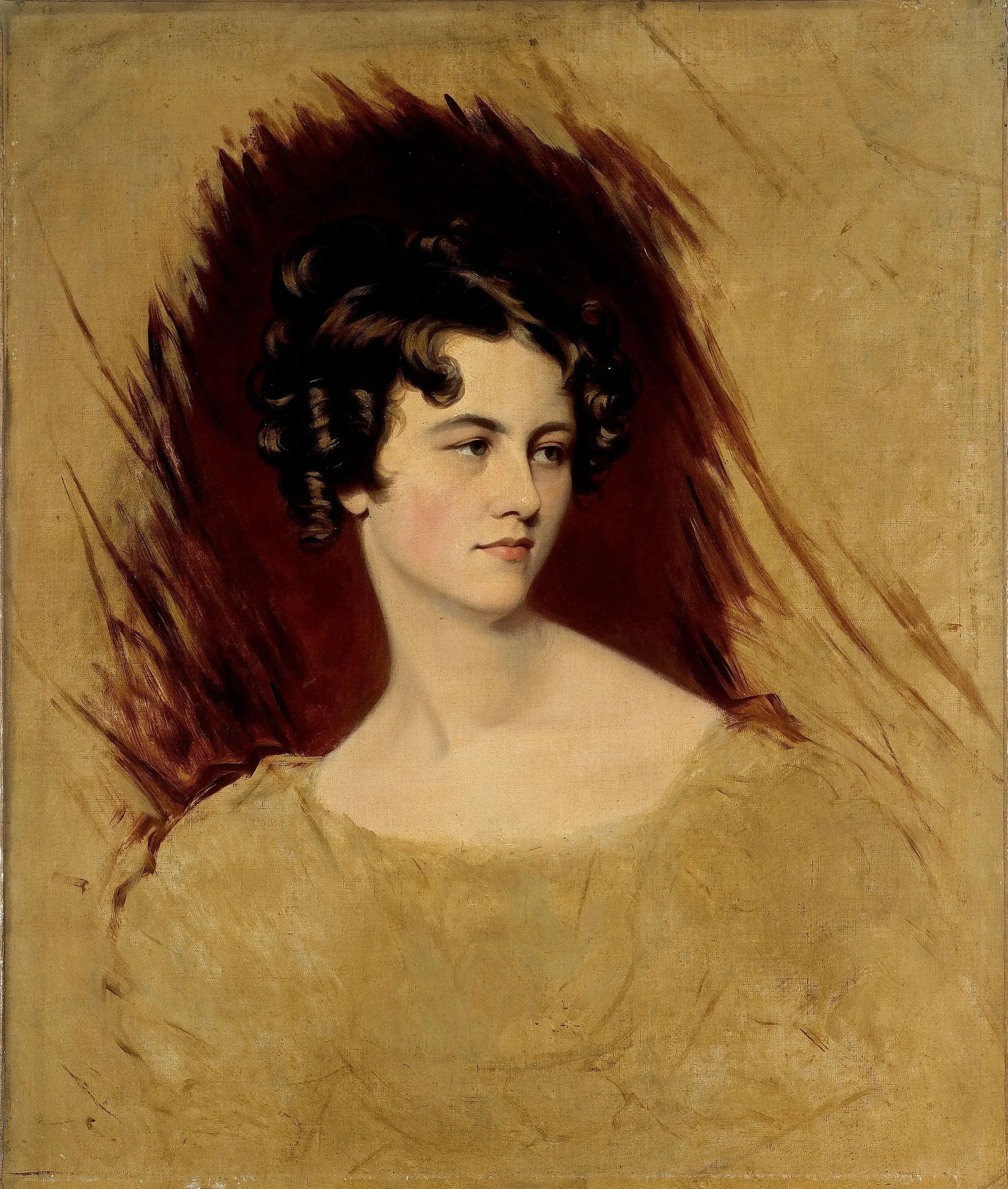Portrait présomptif de la princesse Clémentine de Metternich - Thomas Lawrence image 1 tableau peint à l’huile sur toile