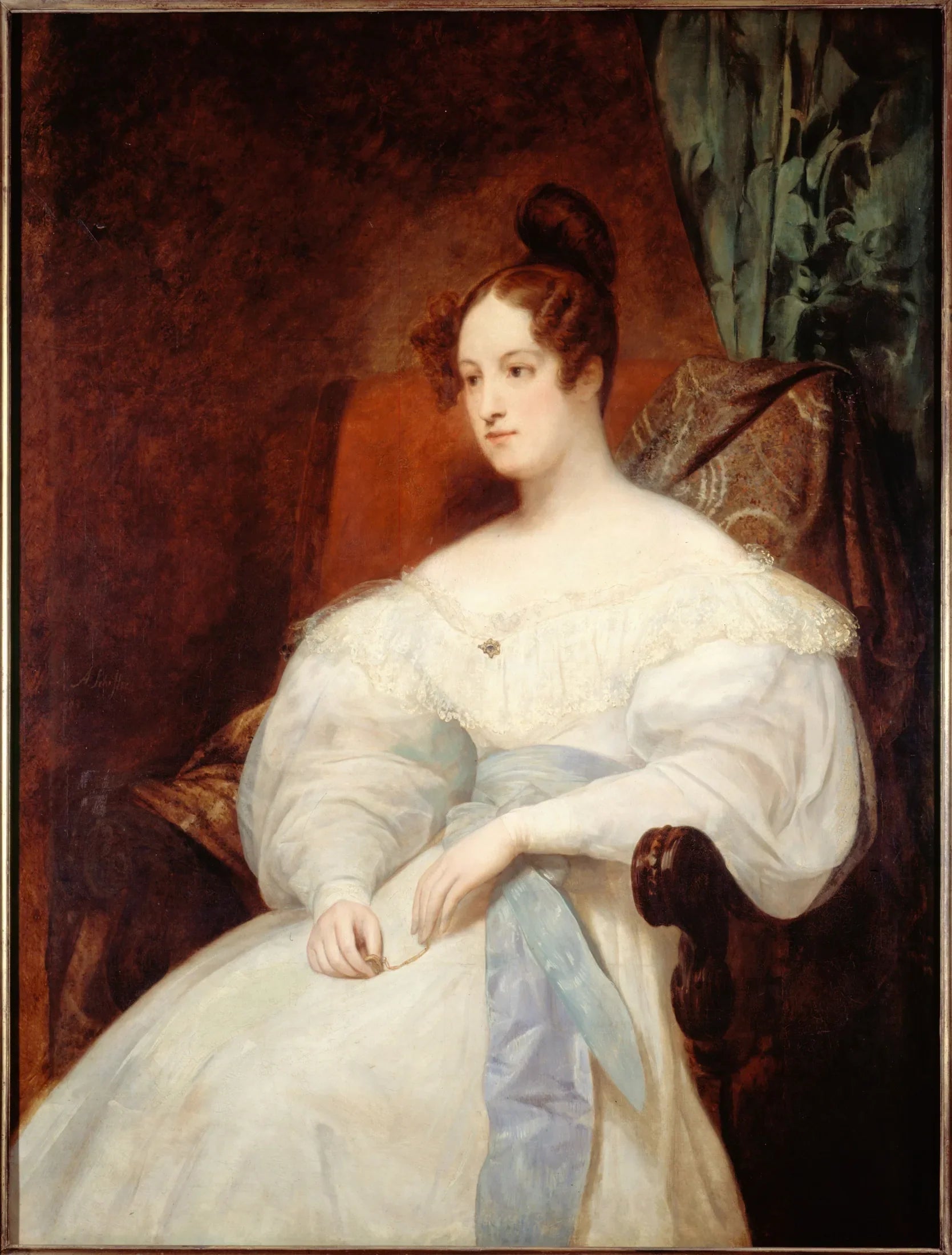 Portrait présomptif de la princesse Louise d'Orléans - Ary Scheffer image 1 reproduction artisanale de tableau