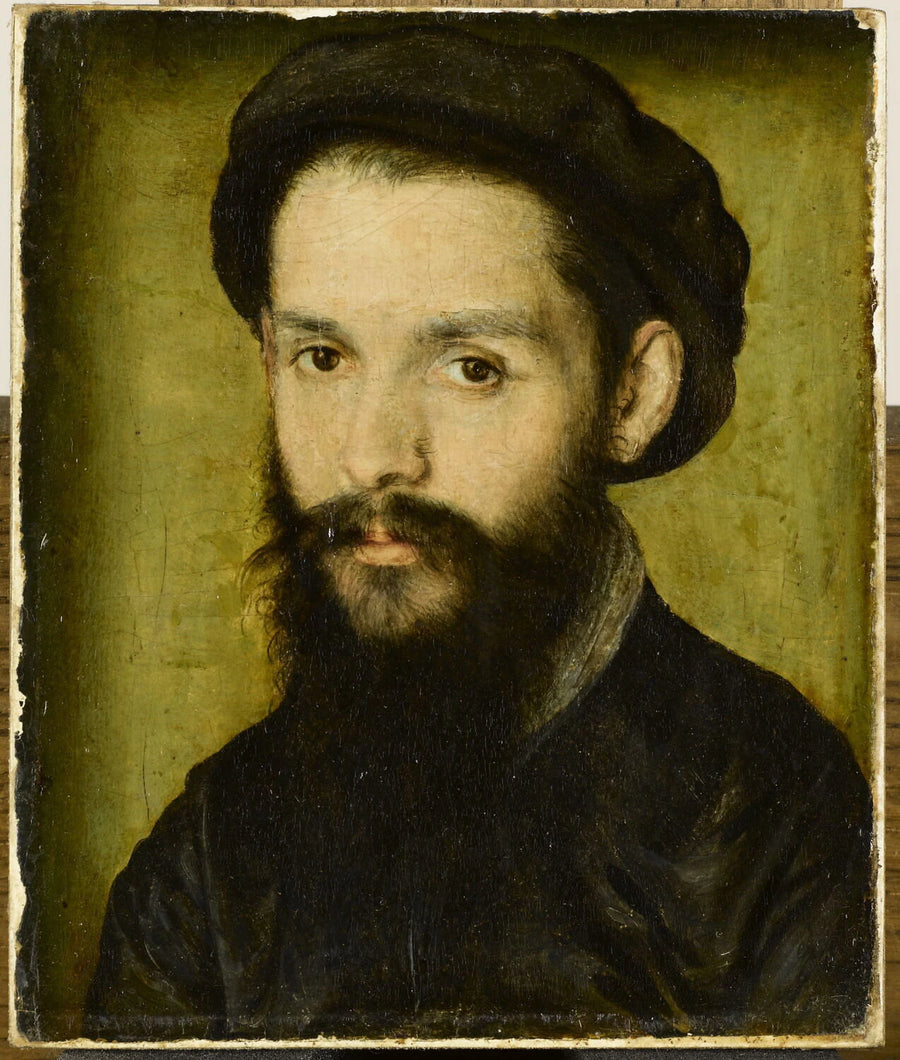 Portrait présumé de Clément Marot (1496-1544), poète et valet de chambre de Marguerite de Navarre, puis de François Ier. - Corneille de Lyon