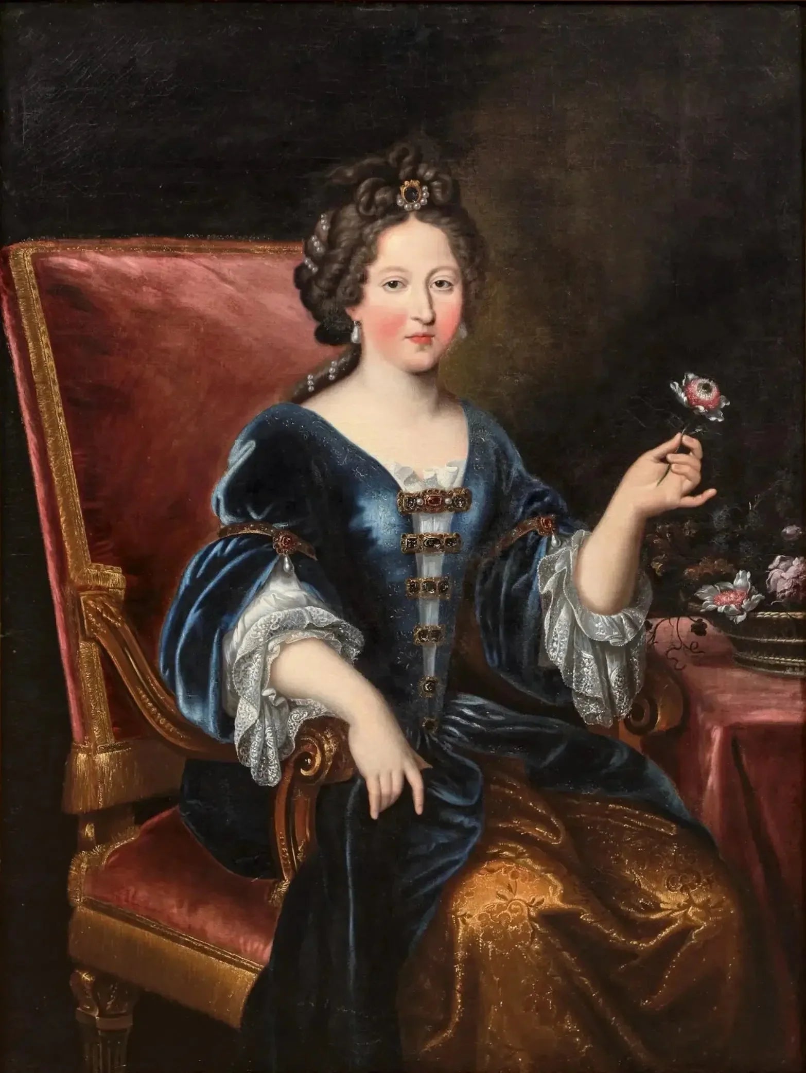Portrait présumé de Marie-Louise d'Orléans - Pierre Mignard image 1 tableau peint à l’huile sur toile