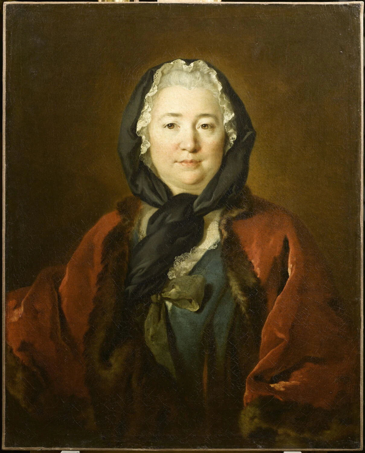 Portrait présumé de Madame de Graffigny (1695-1758), écrivaine - Louis Tocqué