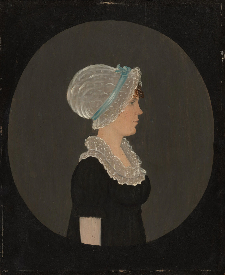 Portrait de profil d'une jeune femme - American 19th Century