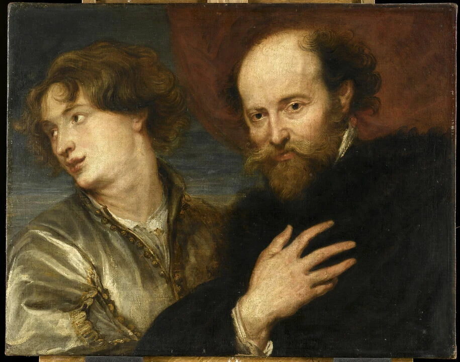 Portrait de Rubens et Van Dyck - Artiste inconnu