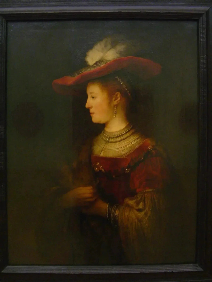 Saskia au chapeau rouge – Rembrandt