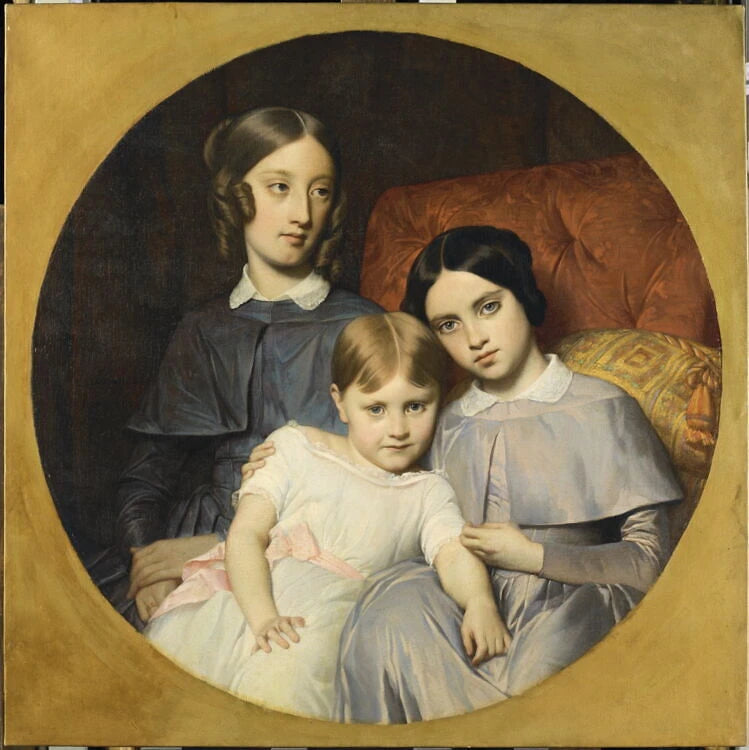 Portrait des sœurs Marie, Louise et Hélène Jacob-Desmalter - Léon Benouville