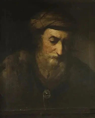 Portrait d’un vieil homme – Rembrandt ?, XVIIe siècle