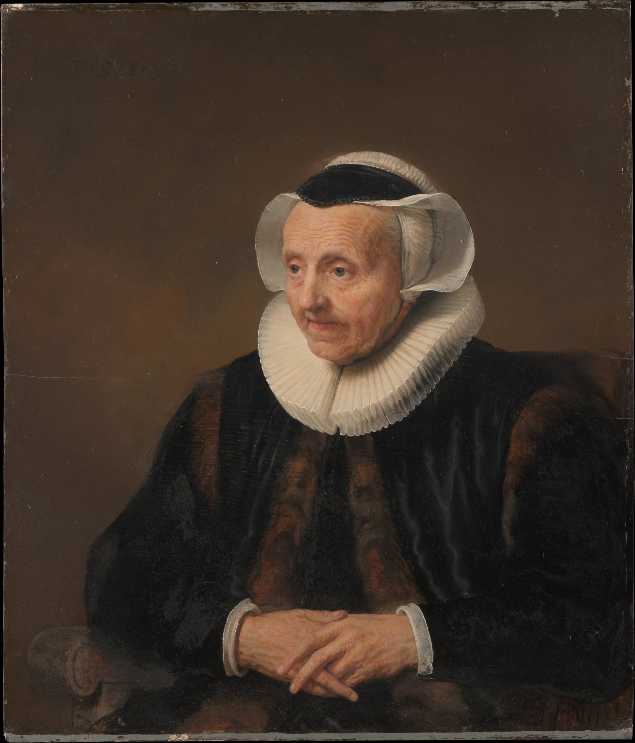 Portrait d'une vieille femme - Jacob Backer