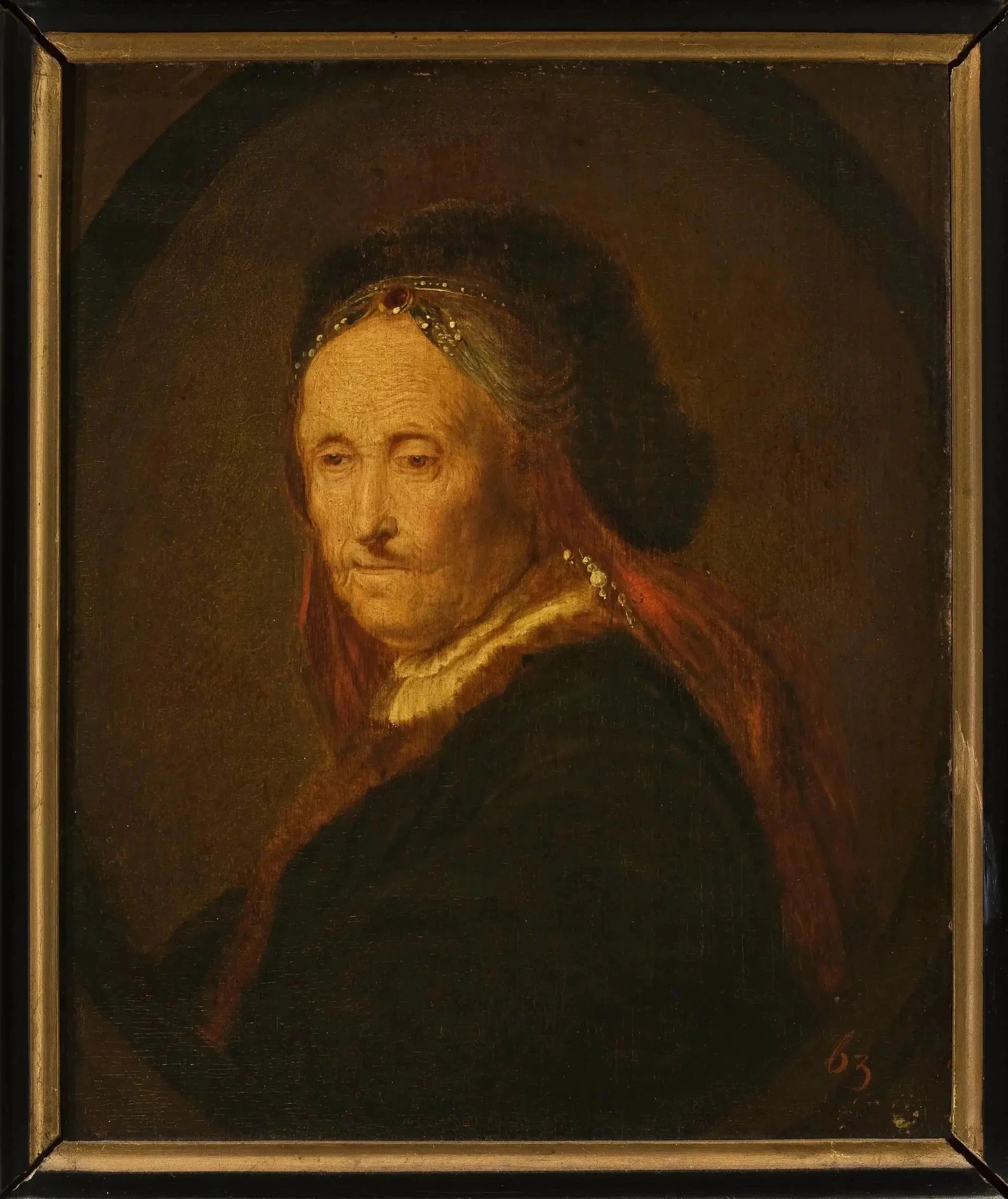 Portrait d’une vieille femme, traditionnellement dite la mère de Rembrandt