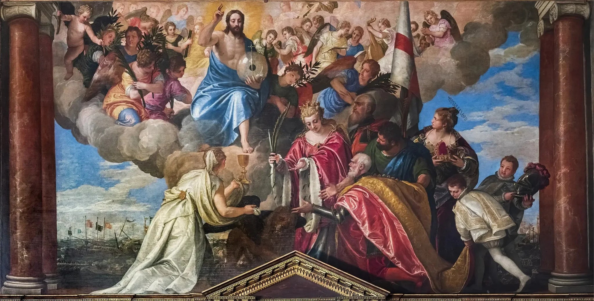 Portrait votif du doge Sebastiano Venier - Paul Véronèse image 1 reproduction artisanale de tableau