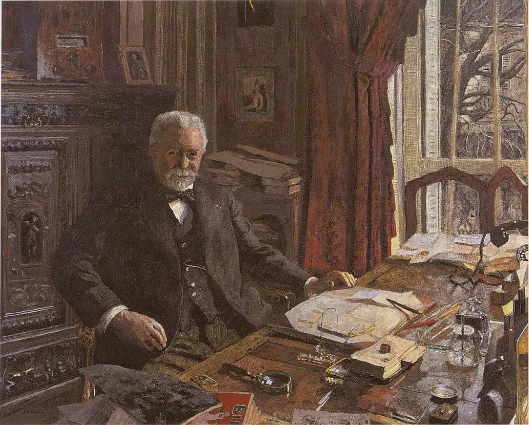 Porträt André Bénac in seinem Büro - Édouard Vuillard image 1 reproduction de peinture à l’huile