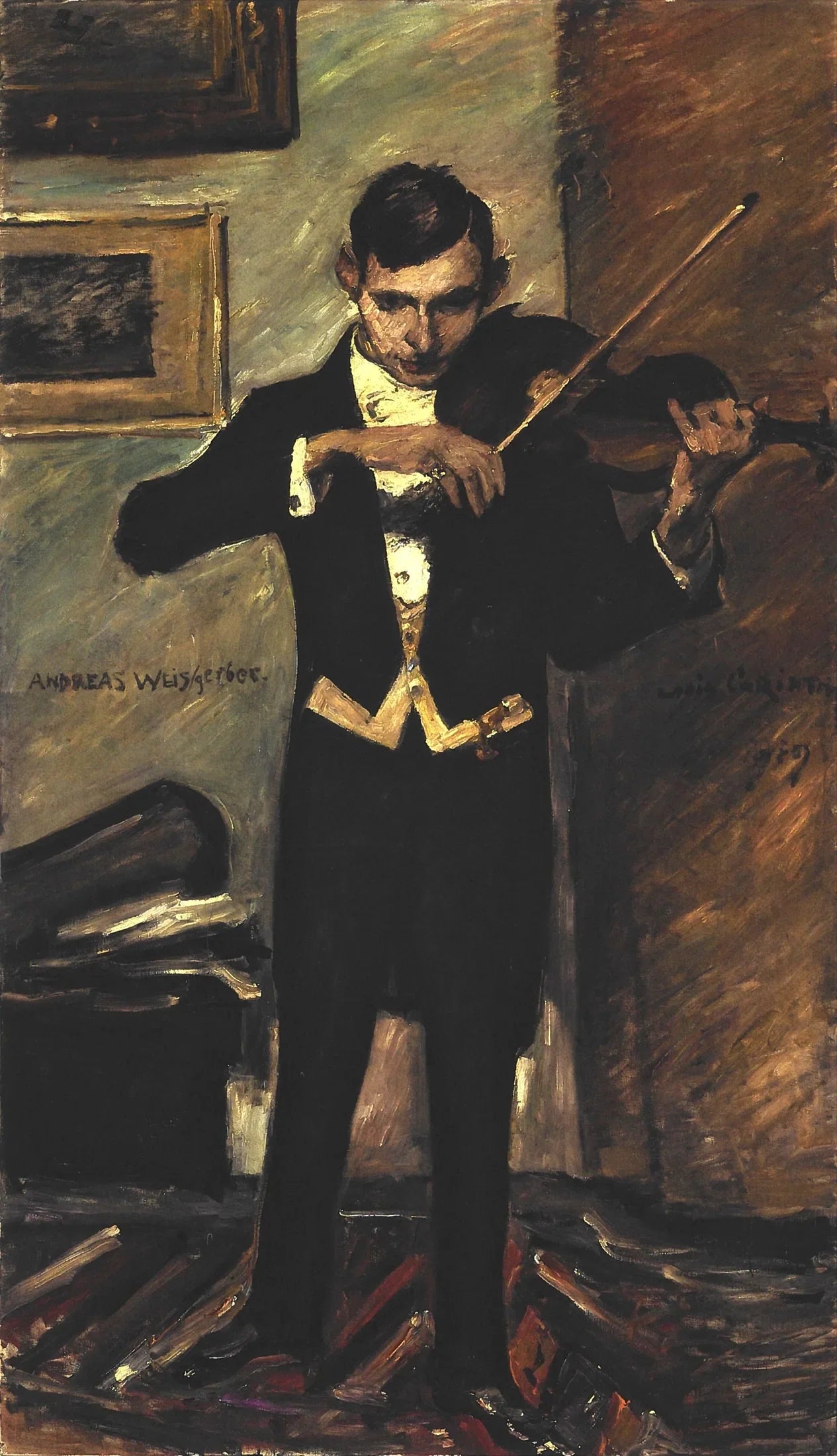 Porträt Andreas Weißgerber (stehend) - Lovis Corinth image 1 reproduction d’œuvre d’art à l’huile