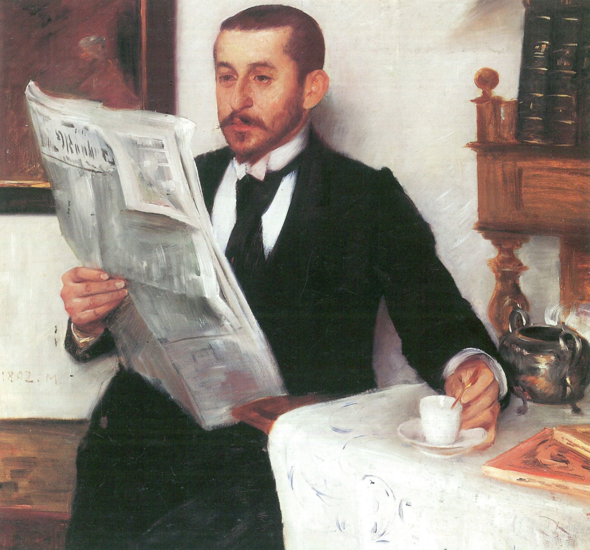 Porträt des Malers Benno Becker - Lovis Corinth image 1 tableau peint à l’huile sur toile