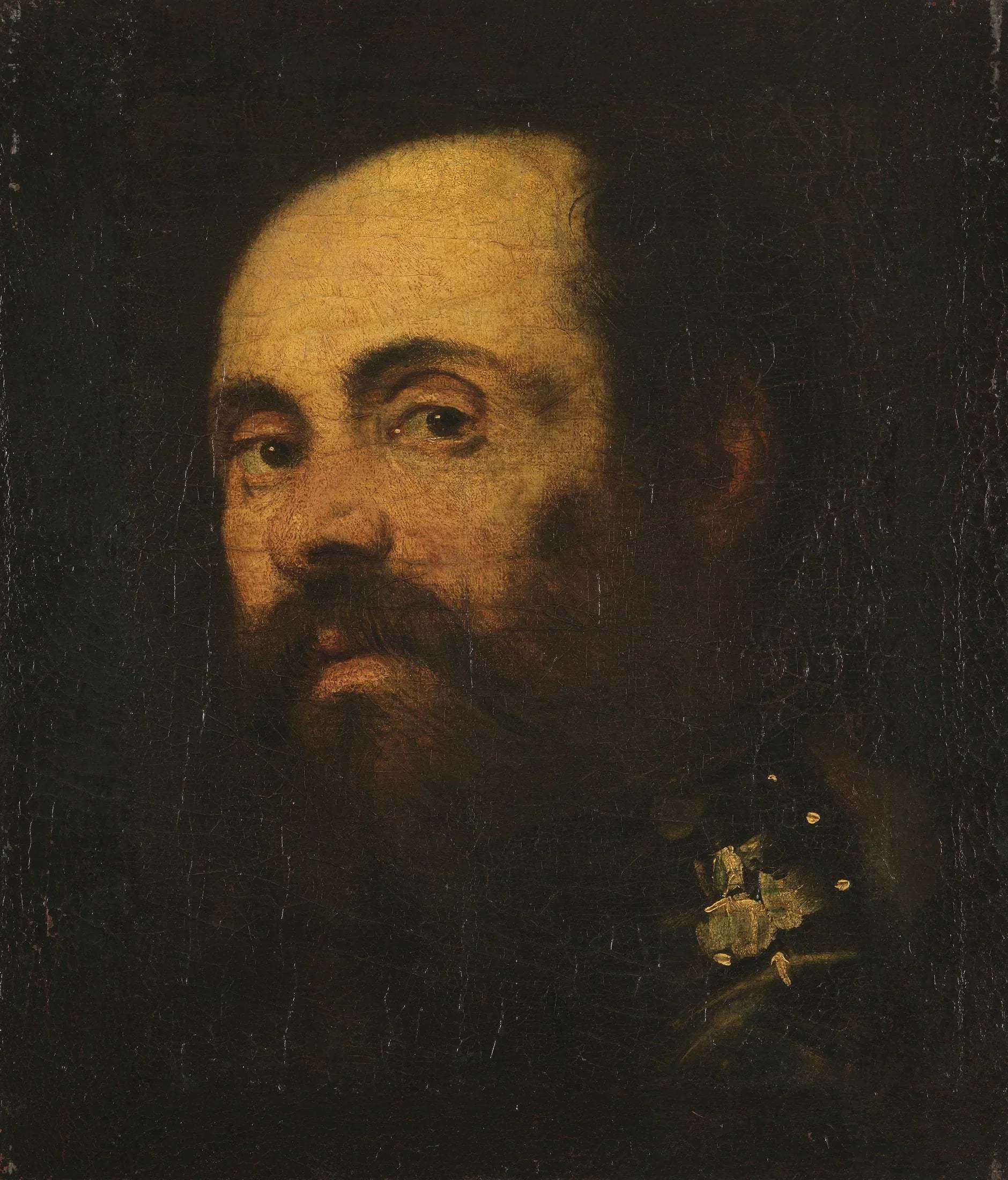 Porträt eines bärtigen Mannes - Jacopo Tintoretto image 1 copie de tableau peinte à la main