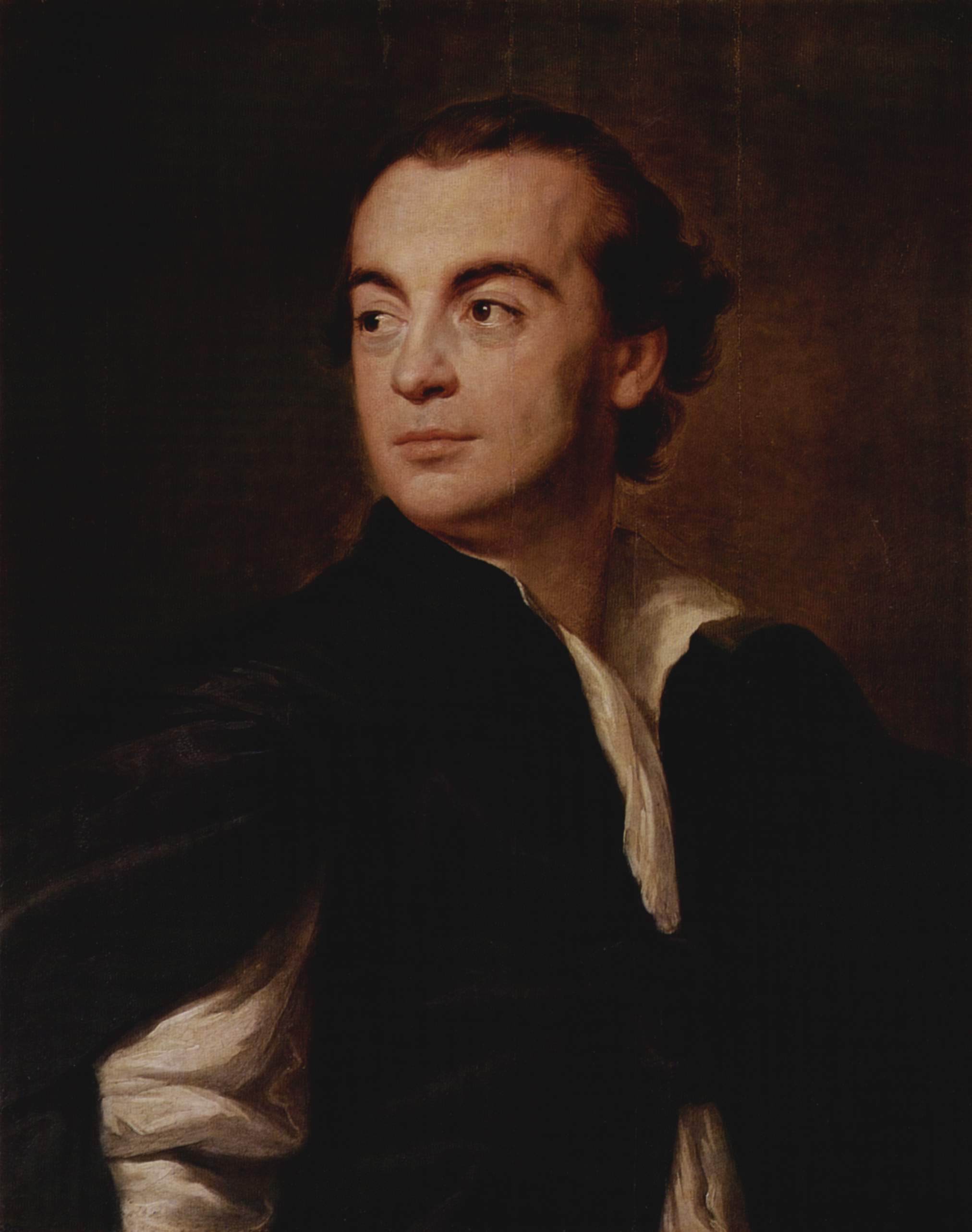 Porträt eines Mannes (Johann Joachim Winckelmann?) - Anton Raphael Mengs image 1 copie de tableau peinte à la main