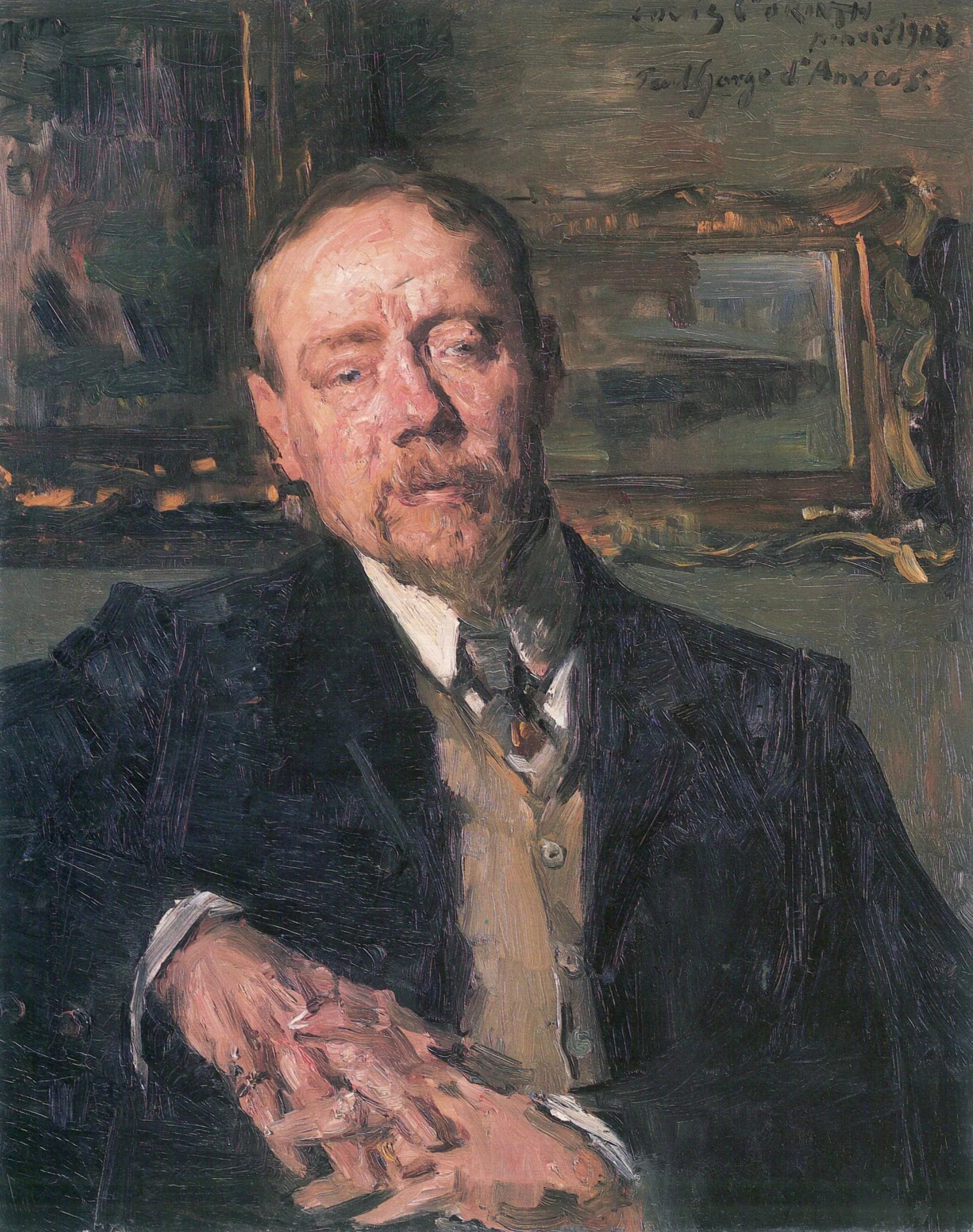 Porträt Eugène Gorge - Lovis Corinth image 1 reproduction artisanale de tableau