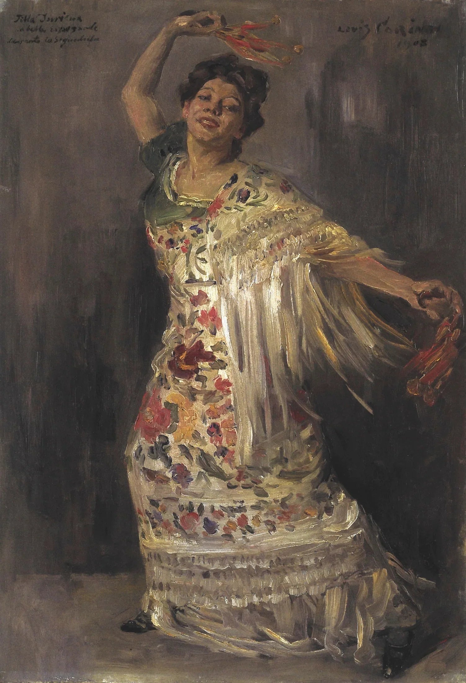 Porträt Tilla Durieux als spanische Tänzerin - Lovis Corinth image 1 copie peinte à la main à l’huile