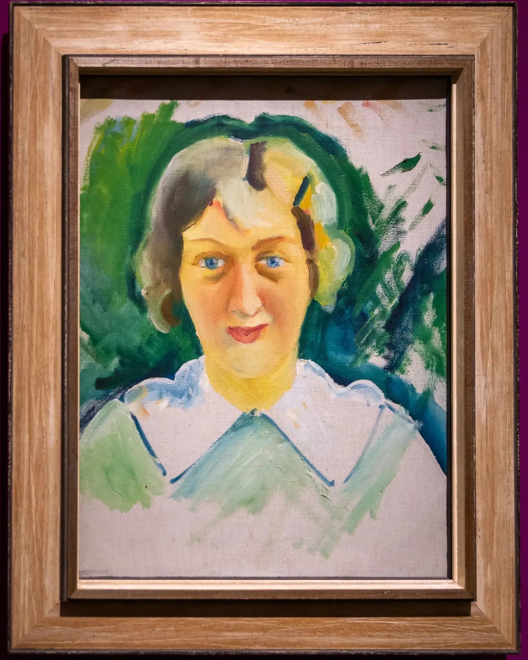 Porträtstudie Lucia Kiel - August Macke image 1 copie peinte à la main à l’huile