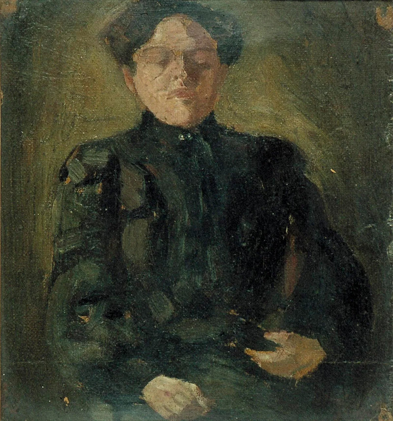 Portret van Agnita Feis - Theo van Doesburg