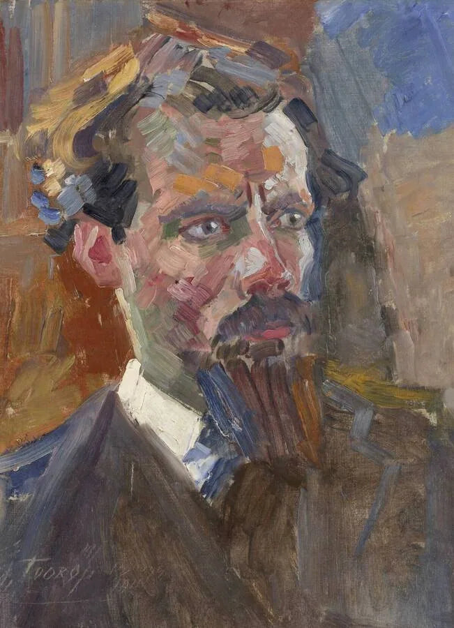 Portret van de schilder Lambertus Th. C. Lourijsen - Jan Toorop