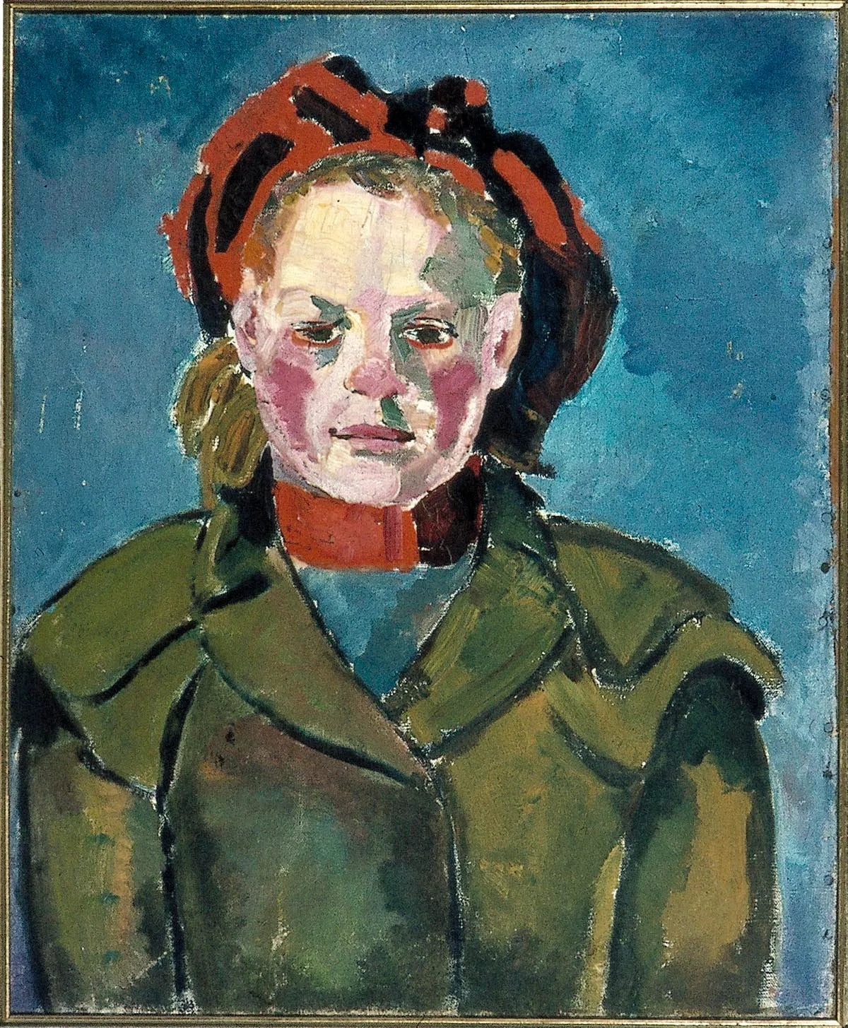 Portret van een meisje - Theo van Doesburg image 1 reproduction artisanale de tableau