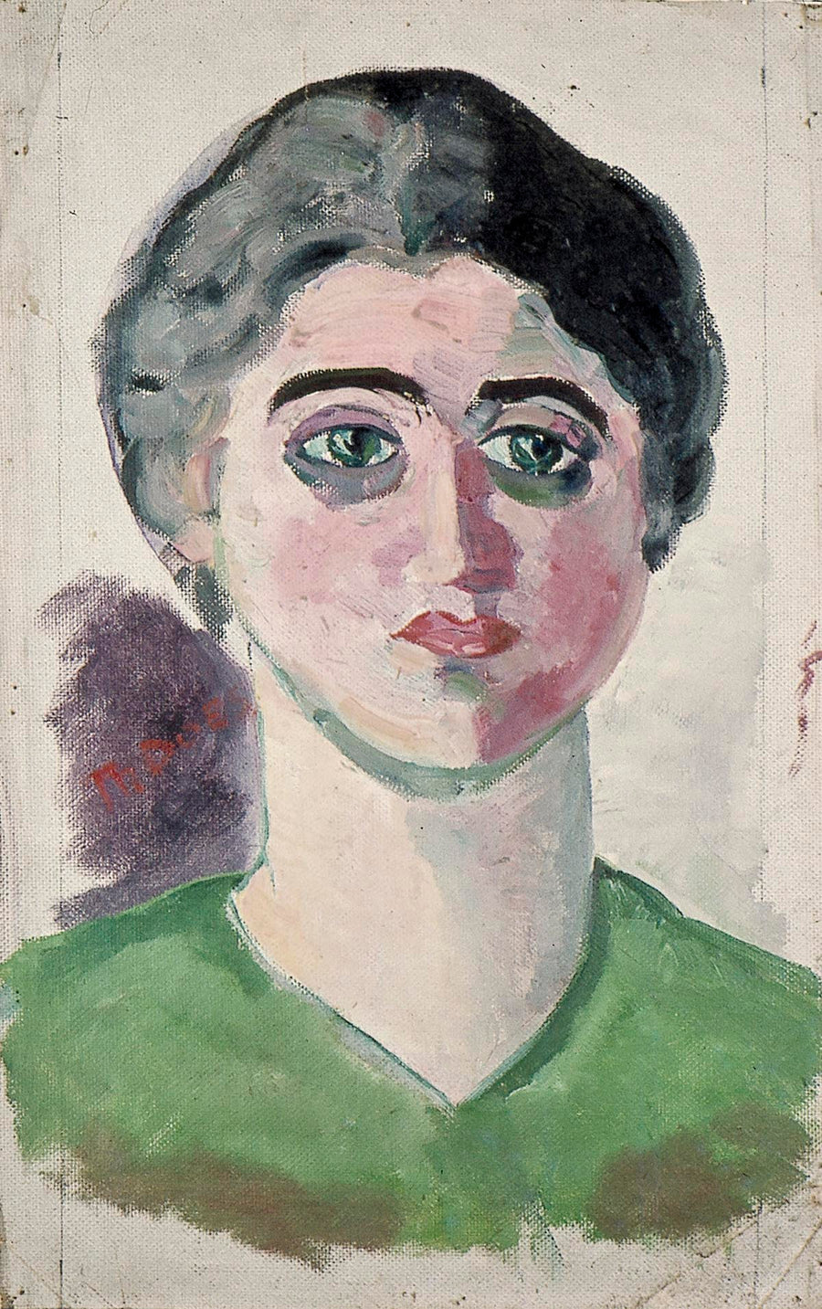 Portret van Lena Milius - Theo van Doesburg
