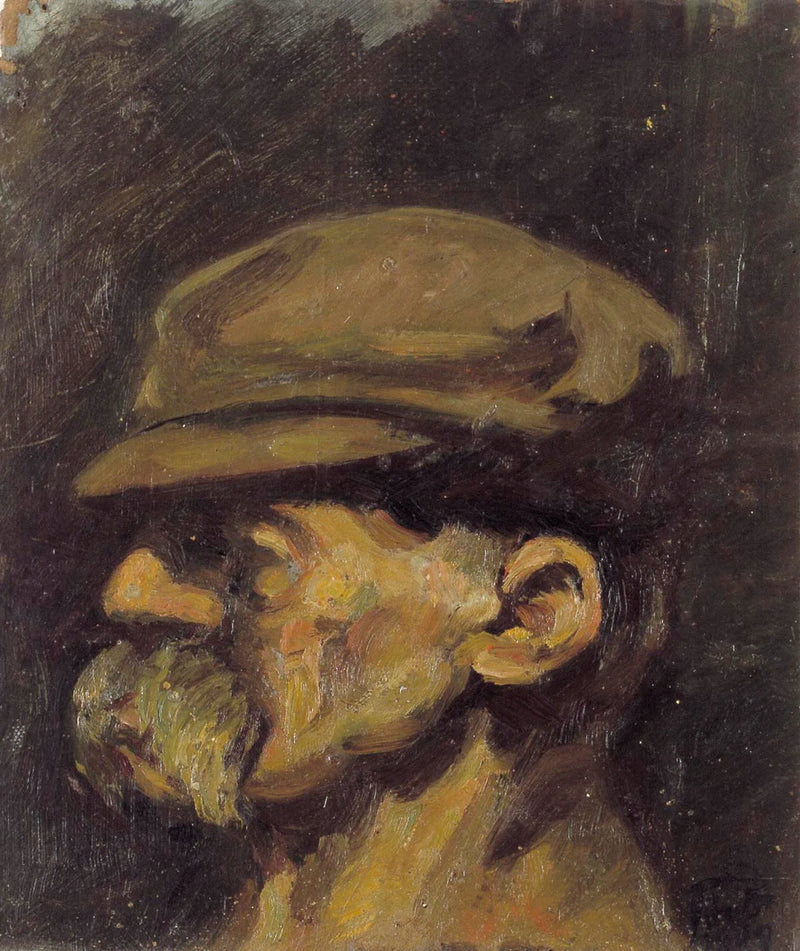 Portret van Nietzsche met pet - Theo van Doesburg