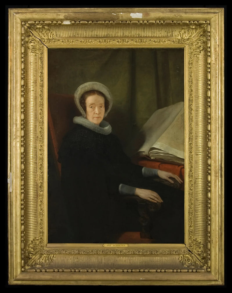 Portret van ’s kunstenaars moeder in weduwengewaad - Ary Scheffer