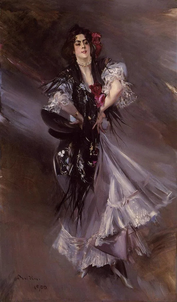 Portriat de Anita de la Ferie - la danseuse espagnole