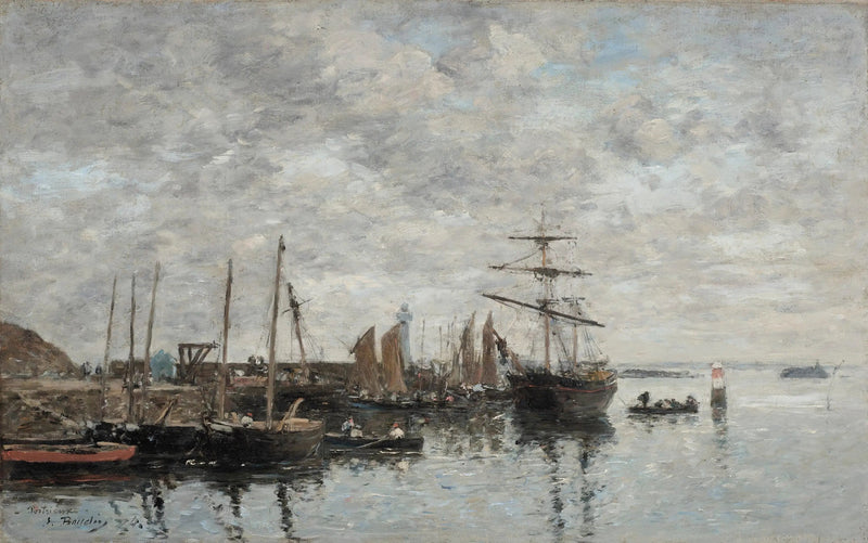 Portrieux, le port - Eugène Boudin