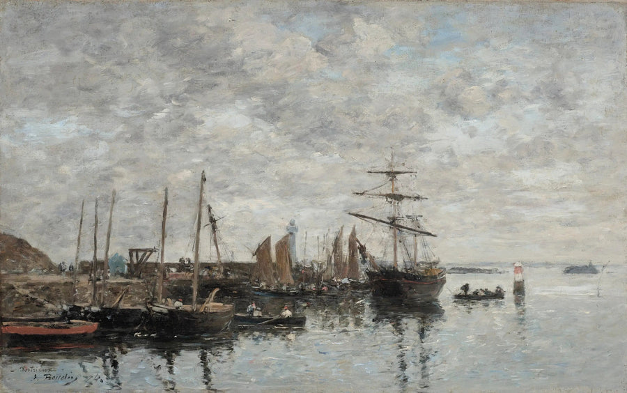 Portrieux, le port - Eugène Boudin