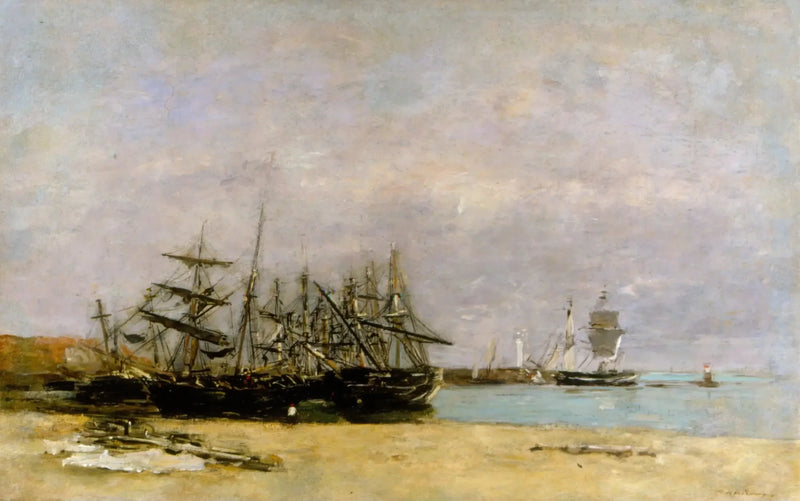 Portrieux - Navires échoués - Eugène Boudin